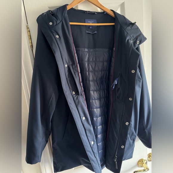 New Gant ‘the commuter’ navy lined jacket - Picture 3 of 8